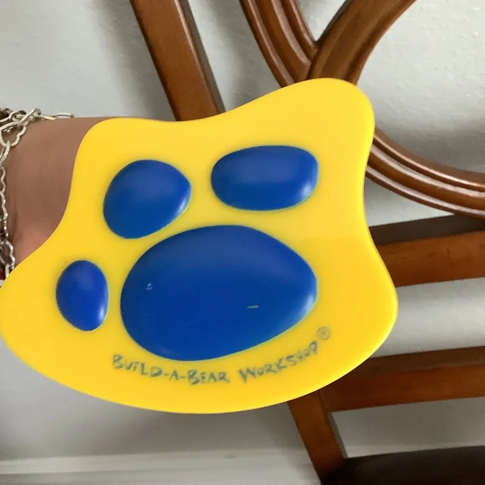 Build-A-Bear White Tee with Pink Bowl and Blue Paw Brush - Picture 5 of 6